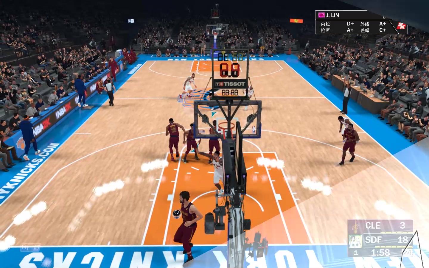 关于火力全开！NBA2K比赛数据创纪录的信息